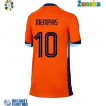Nizozemska Memphis Depay #10 Domaci Dres za Ženska EP 2024 Kratak Rukav